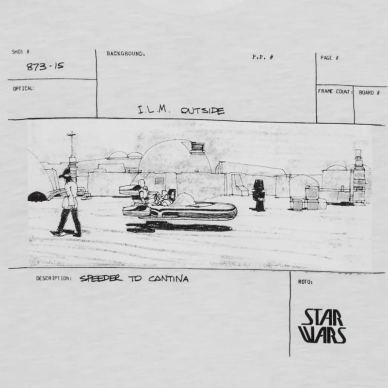 Star Wars Concept Artwork Speeder T-Shirt For Adults 5 Star Wars Concept Artwork Speeder T-Shirt For Adults - Image 3