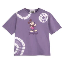 Purple Mickey Mouse Genuine Mousewear Tie-Dye T-Shirt For Women, Disneyland