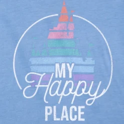 Fantasyland Castle ''My Happy Place'' T-Shirt For Kids, Sensory Friendly -Toko Shop 2328046850001M 2