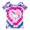 Rainbow Unicorn Fashion T-Shirt For Girls, Inside Out, Sensory Friendly -Toko Shop 2328046850150M