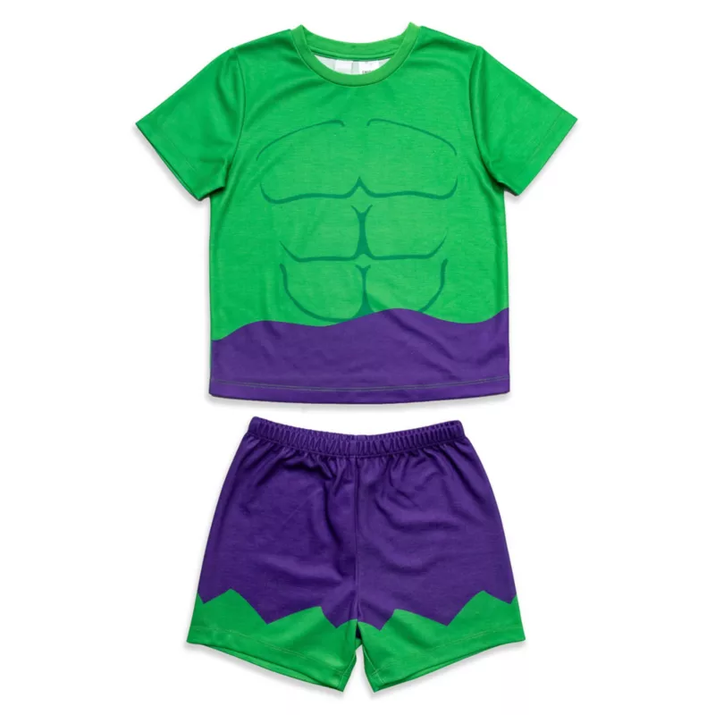 Hulk Short Sleeve Pyjamas Set For Kids 3 Hulk Short Sleeve Pyjamas Set For Kids