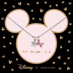 Disney Necklace Diamante Mickey Gloves & Bow, Silver 9 Disney Necklace Diamante Mickey Gloves & Bow, Silver -Toko Shop 348658000968 3