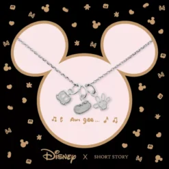 Disney Necklace Mickey Shorts Shoe Glove, Silver -Toko Shop 348658001248 3