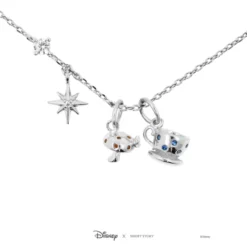 Disney Necklace Alice In Wonderland, Silver