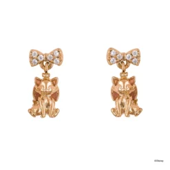 Disney Drop Earring Diamante Marie, Rose Gold -Toko Shop 348658015825 3