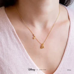Disney Necklace Castle, Gold 9 Disney Necklace Castle, Gold -Toko Shop 348658024735 2