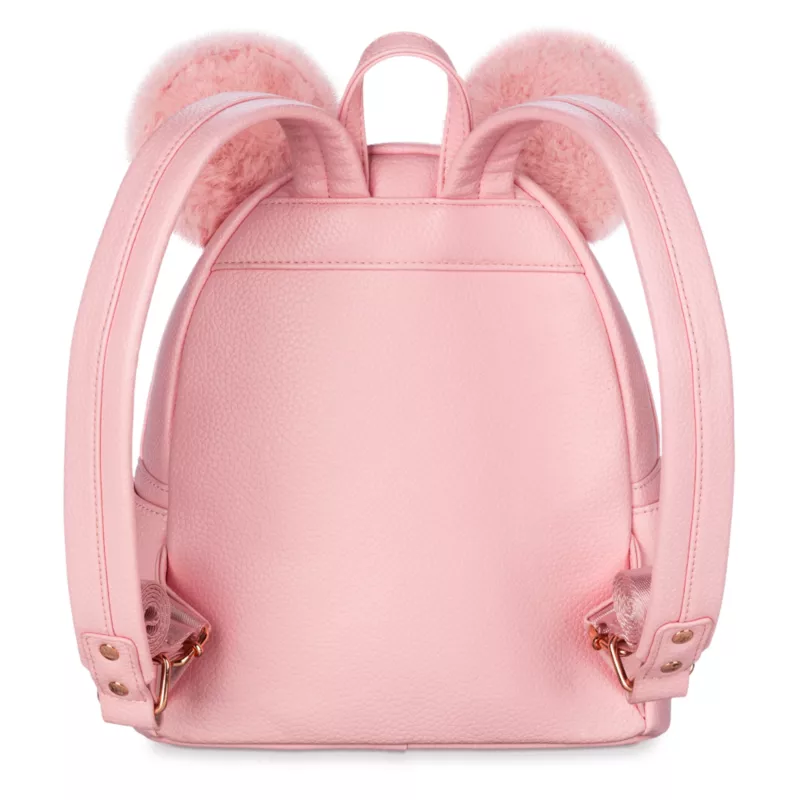 Minnie Mouse Loungefly Mini Backpack, Piglet Pink 5 Minnie Mouse Loungefly Mini Backpack, Piglet Pink - Image 3