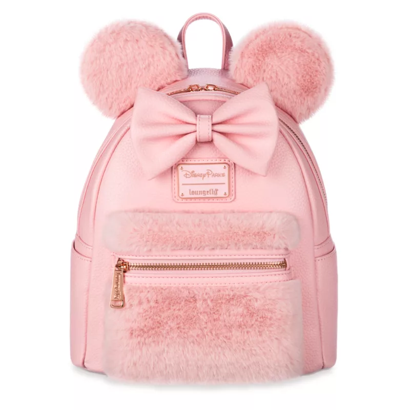 Minnie Mouse Loungefly Mini Backpack, Piglet Pink 3 Minnie Mouse Loungefly Mini Backpack, Piglet Pink