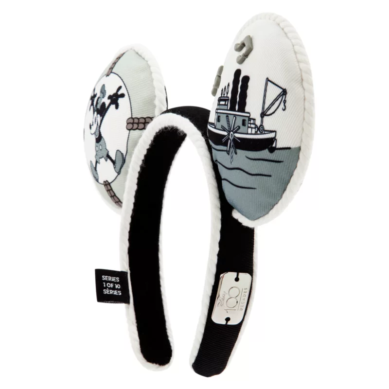 Mickey Mouse Steamboat Willie Ear Headband For Adults - Disney100 6 Mickey Mouse Steamboat Willie Ear Headband For Adults - Disney100 - Image 4