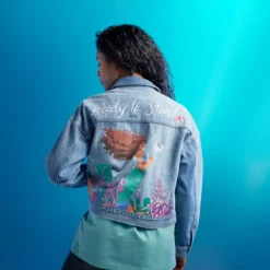 Disney Store The Little Mermaid Denim Jacket For Women, Live Action Film -Toko Shop 5103052750150M 2