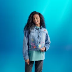 Disney Store The Little Mermaid Denim Jacket For Women, Live Action Film -Toko Shop 5103052750150M 3